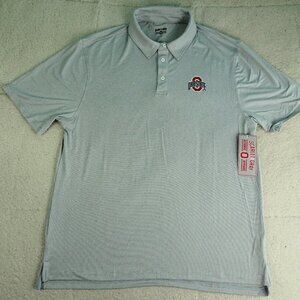 NWT NCAA Ohio State Buckeyes Gray Polo Shirt Large